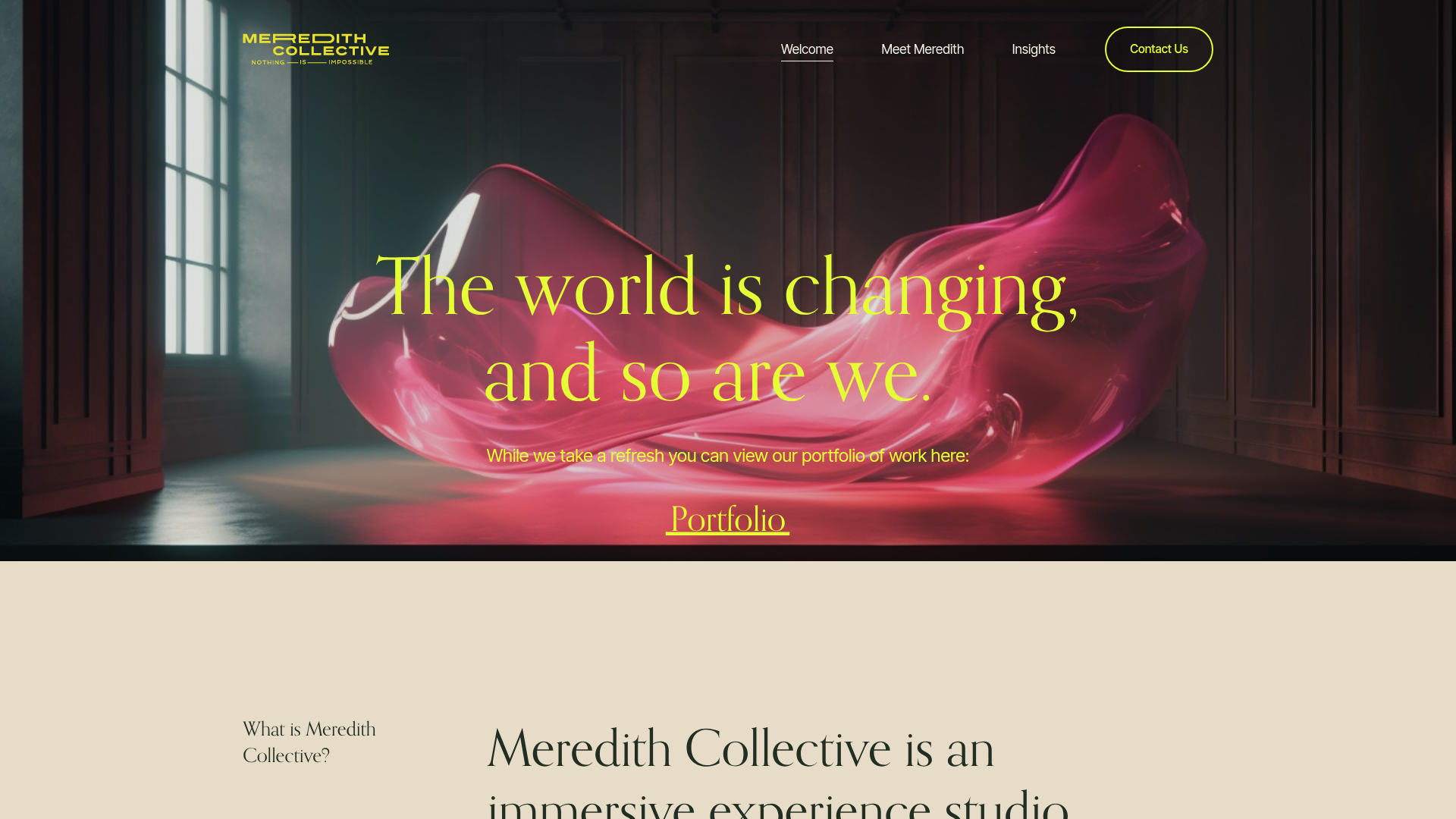 Meredith Collective homepage